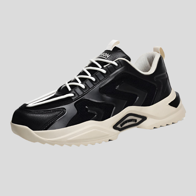 Celonox Black & Cream Sculptural Runners